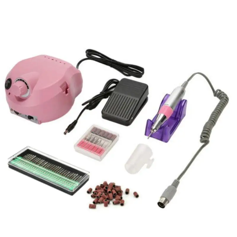 Electric Nails Manicure Drill Polishing Tools Kit Professional Machine 25000rpm Nail Care Set EU Plug New | Красота и здоровье
