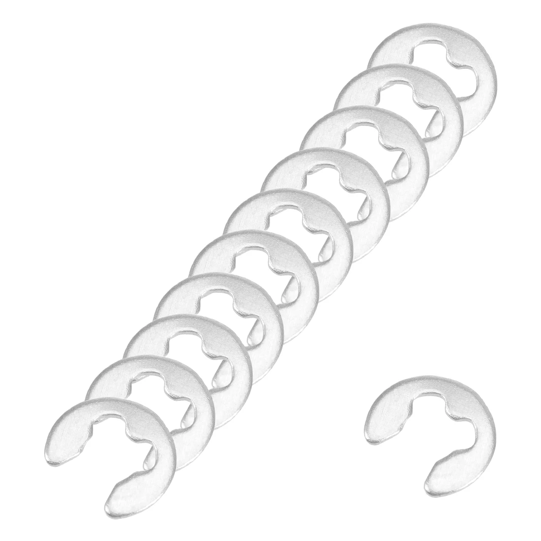 

uxcell 100/500pcs All kinds of External Circlips C-Clip Retaining Snap Rings 304 Stainless Steel 4/6/8/12/14/16/18/20/24mm