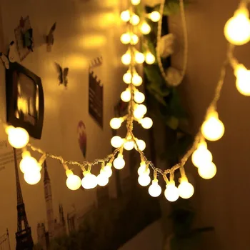 

10M 100 LED Ball Light String Light LED Remote Control Waterproof Romantic Xmas Holiday Party Christmas Bedroom Decorative