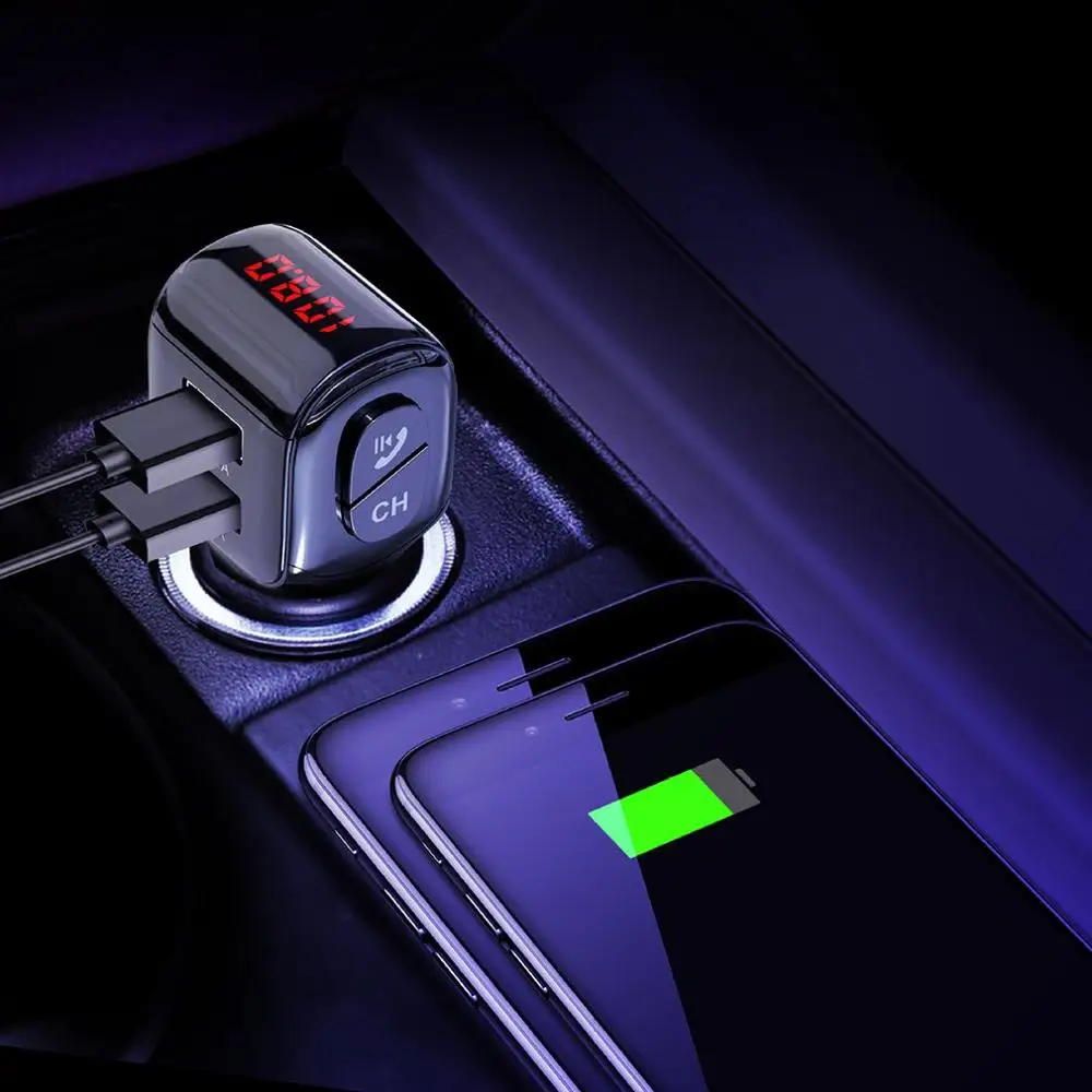 A01 беспроводной USB телефон 2-USB порт стерео аудио музыкальный приемник адаптер MP3-плеер Автомобильная карточка FM hands-free