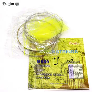 

5 string Banjo string Light Stainless Steel Loop Ends 5 set free shipping