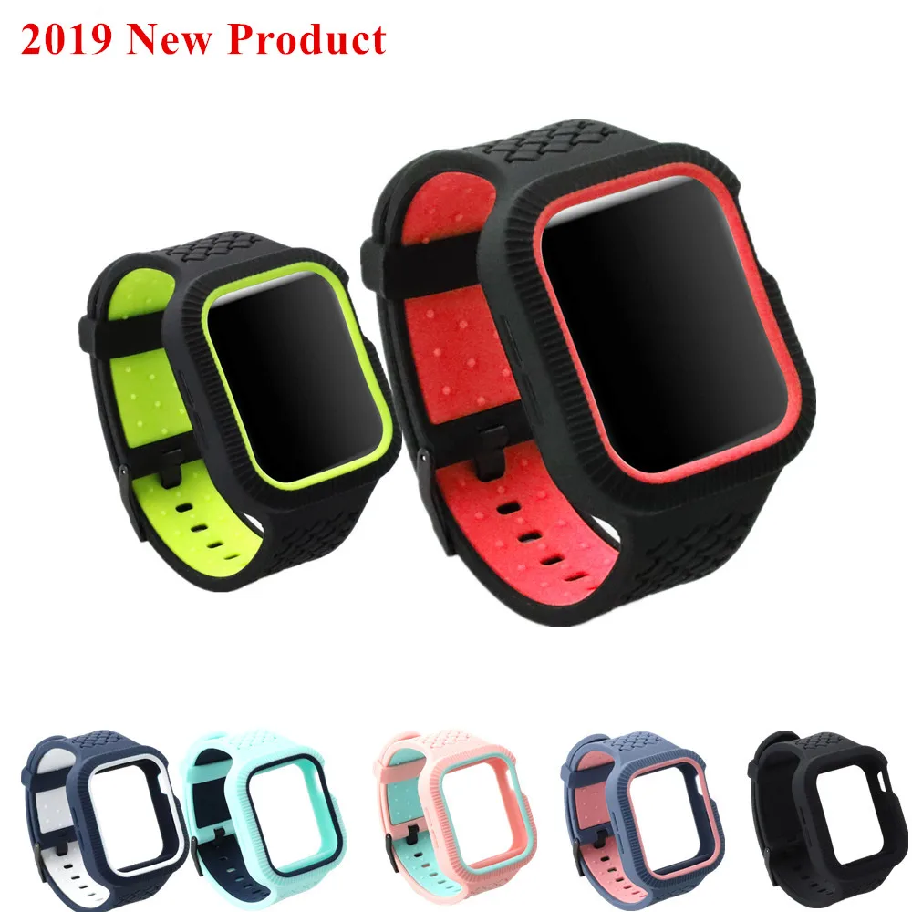 Плетеный чехол+ ремешок для apple watch band pulseira apple watch 5 4 band 44 мм/40 мм iwatch 5 4 series correa браслет ремешок для часов