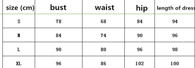 7307 size chart