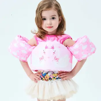 

Hot Baby Boys Girls Life Vest Cartoon Toddler Float Surfing Ring Pool Infant Kid Swimming Life Jacket Buoyancy 2-7T Safety Vest