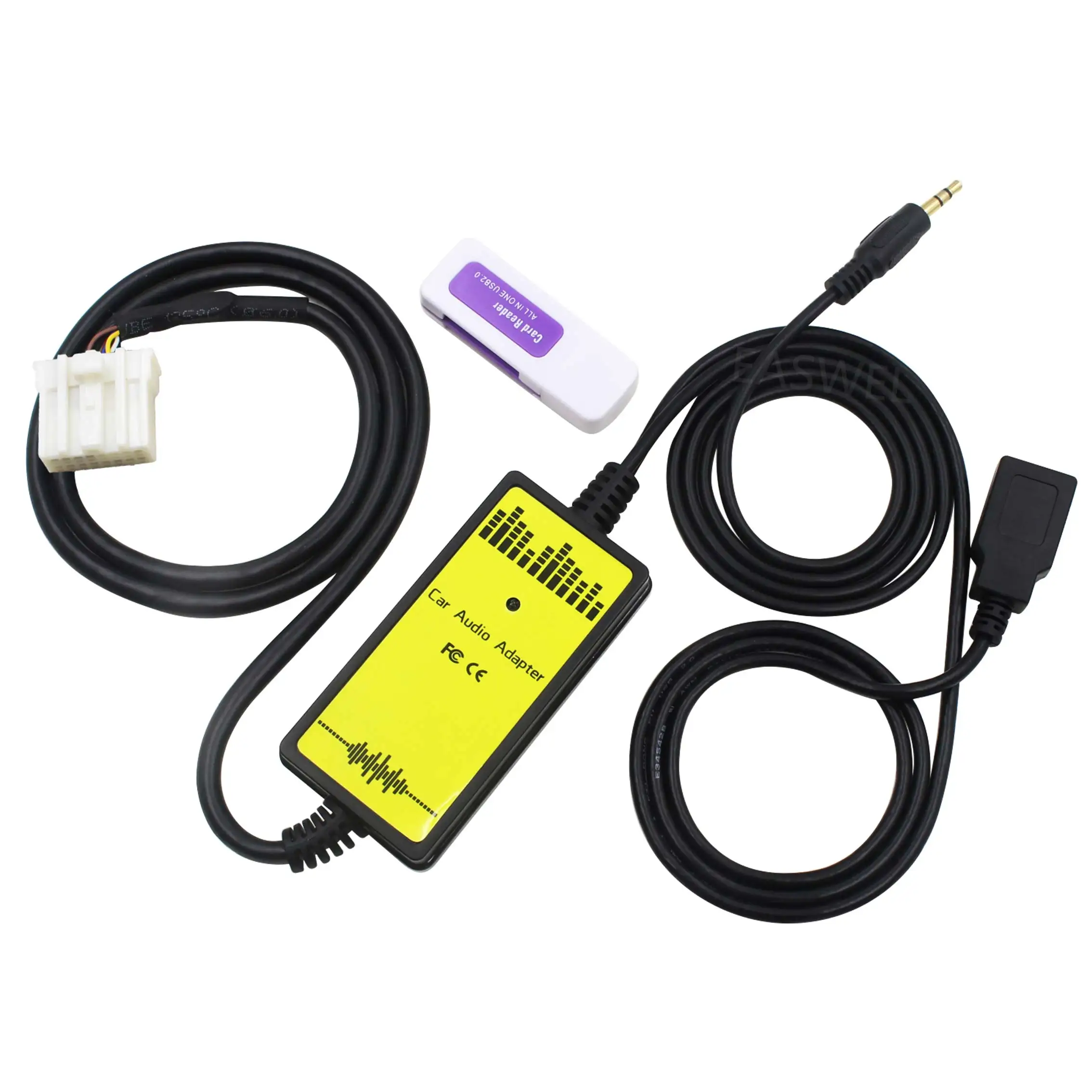 20 шт. Автомобильный USB адаптер AUX кабель для передачи данных подключение CD чейнджер MP3 аудио интерфейс для Mazda