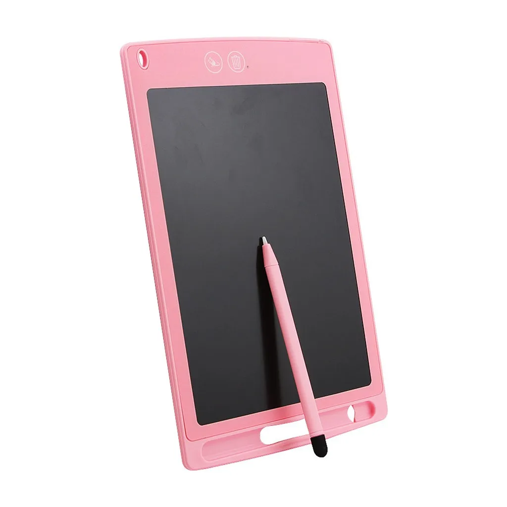 12 дюймов ЖК-дисплей графический планшет для письма электроники графический планшет для рисования ультра тонкий Портативный почерк подарки# Бо - Цвет: Розовый