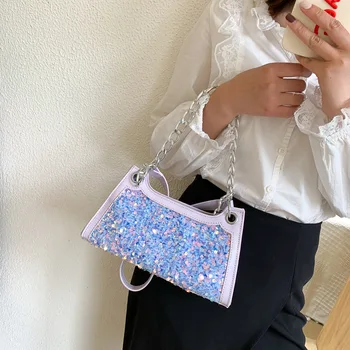 

Brand Original Design Handbag 2020 New Fashion Sequined Shoulder Messenger Bag Joker Underarm Bag