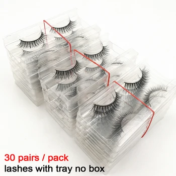 

Wholesale 30 pairs no box Mink Eyelashes Bulk Fake Lashes Handmade Natural Lashes 8 styles cruelty free Mink Lashes Makeup