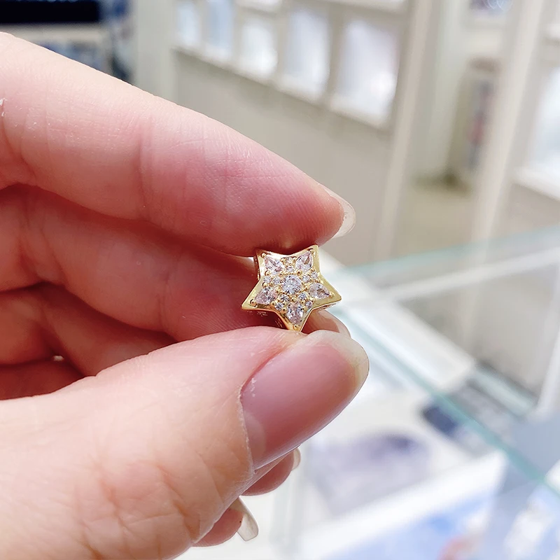 Зима 925 пробы серебряная звезда кенгуру коала Единорог Лошадь сердце Снежинка бусины ангел любви шарм