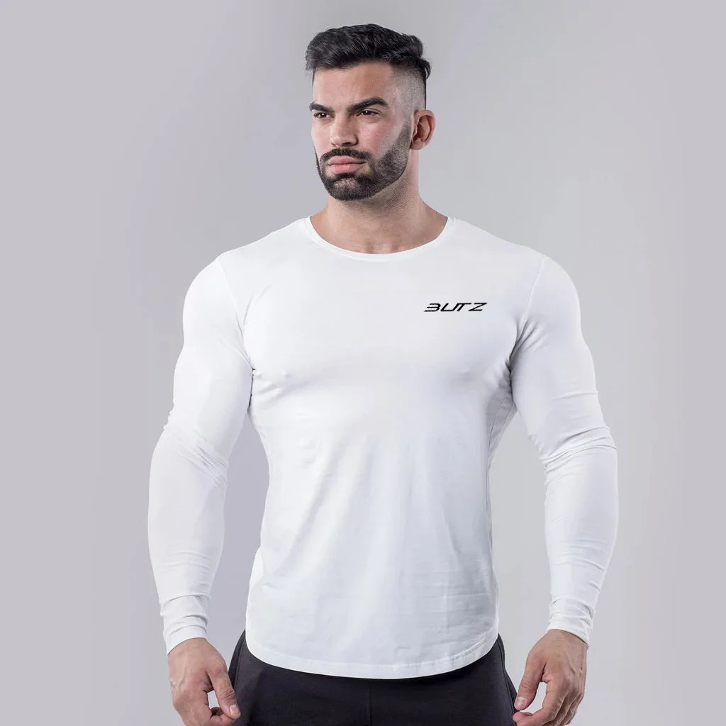 Muscle Dr. популярный бренд Brothers быстросохнущая футболка с длинными рукавами Мужская облегающая тренировочная Спортивная Фитнес-костюм мужской настраиваемый