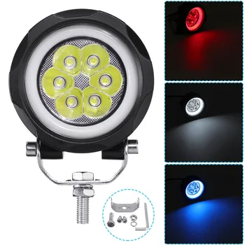 

60W 3Inch Round Led Fog Lights White/Red/Blue Halo Ring DRL Off Road Fog Lamps LED Work Light For Jeep SUV, trucks, UTE, ATV tc