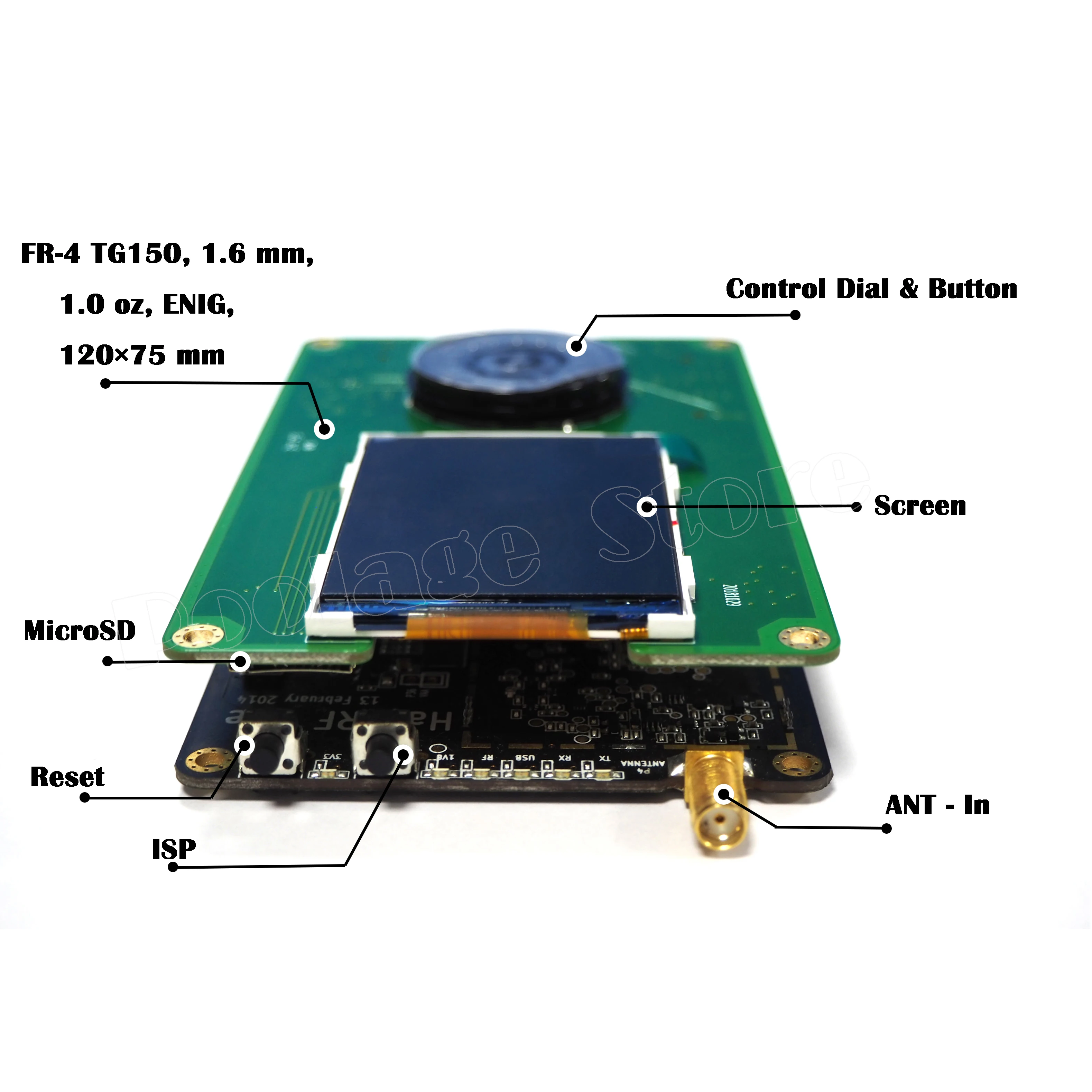 PortaPack для HackRF One SDR программного обеспечения определенная Радио 1 МГц до 6 ГГц