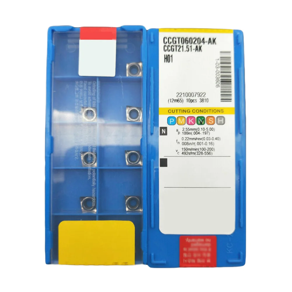 Резак из твердого сплава для CCGT060204-AK H01 CCGT21.51 CCMT0602 для алюминия