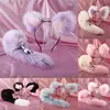 Cute Soft Cat ears Headbands with 40cm Fox Tail Bow Metal Butt Anal Plug Erotic Cosplay Accessories Adult Sex Toys for Couples ► Photo 1/6