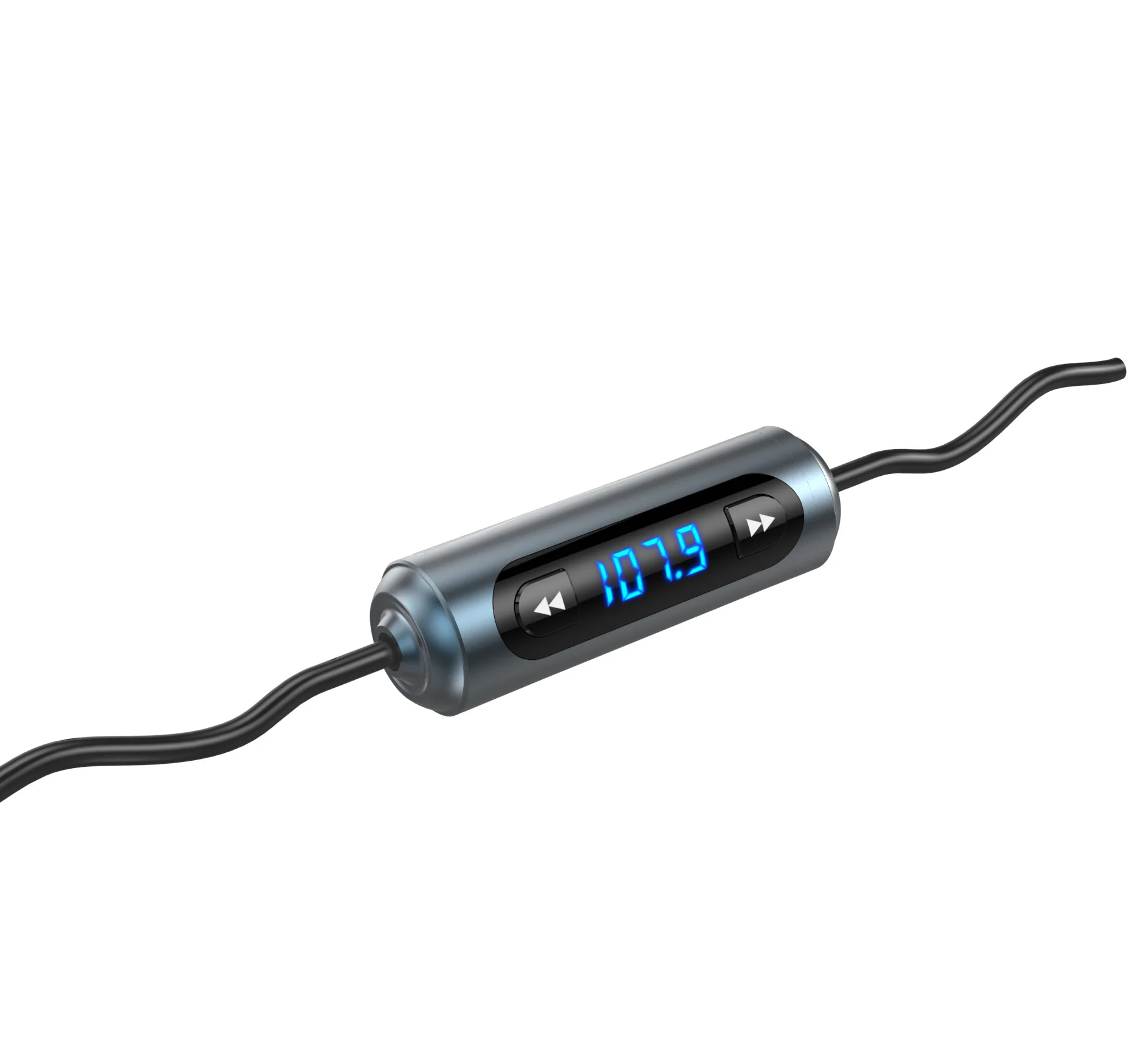 Передатчик из нержавеющей стали двойной USB мобильный телефон зарядное устройство Автомобильный fm-излучатель автомобиль громкой связи телефон, 4.8A автомобильный заряд