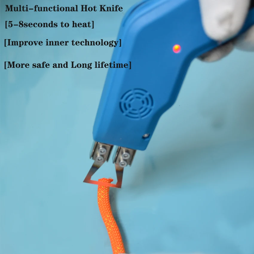 TOYOBER Webbing Belt Cutter Thermal Cutting Knife Electric Hot Knife Fabric Heat Cutter Rope Nylon Cloth Heating Knife