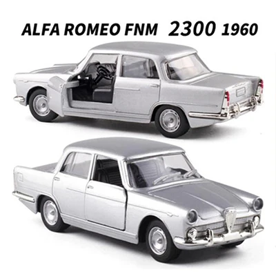 1:32 Масштаб литой Сплав Классический ALFA ROMEO/PARATI/Chevrolet/Brasilia/WILLYS AERO модель автомобиля Matel транспортные средства Игрушки для коллекции - Цвет: ALFA ROMEO FNM 1960