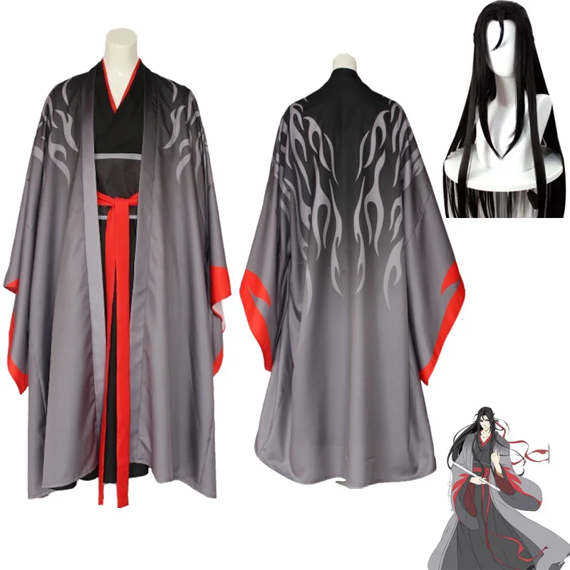 Wei Wuxian The Yiling патриарх Косплей Grandmaster of Demonic культивирование костюм Mo Dao Zu Shi для