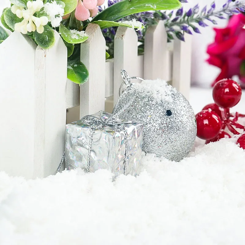 Christmas Fake Magic Snow Fluffy Super Absorbant Decorations For Christmas Wedding Artificial Snow Scene