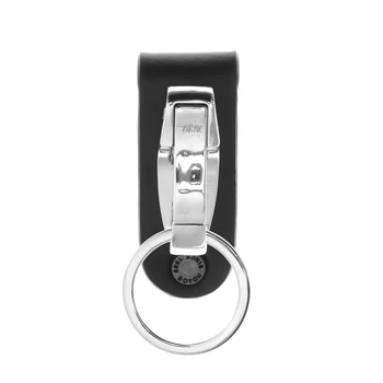 

1pc Men's Leather Belt Keychain Simple Stainless Steel Belt DIY Hanging Portable Leather Seat Pendant Key Ring Key Chain