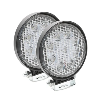 

2Pcs 12V 24V 27W Led Car Work Light Bar Spot Flood Beam Motorcycle Lamps Led Driving Car for Off Road for Tractor