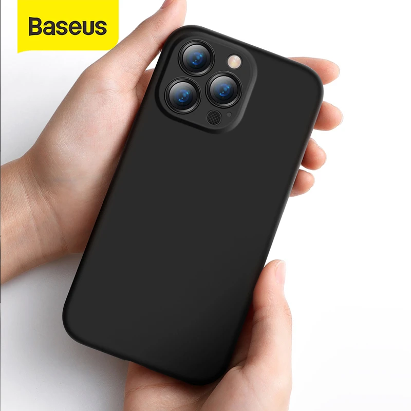 Baseus Silica Gel Phone Case For iPhone 13 Pro Lens Protector Cellphones Case For iPhone 13 Pro Max Back Phone Cover Case Case iphone 13 pro max case