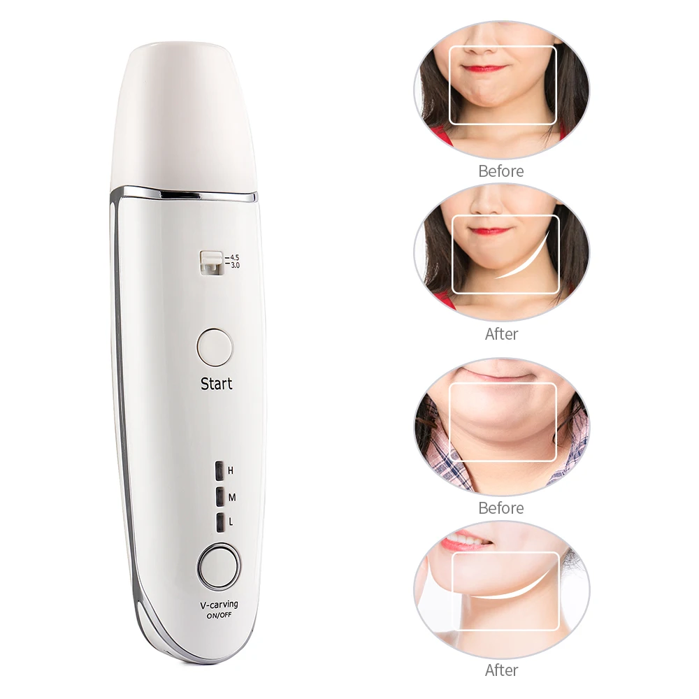 Mini Hifu Ultrasonic RF Face Lifting Wrinkle Removal Line V-Shape Anti-Aging Skin Tightening Eye Care Beauty Device For Home SPA