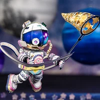 MMZ MODEL MU 3D Metal Puzzle Spaceman Astronaut Model Kits DIY 3D Laser Cut Assemble Jigsaw Toys GIFT For Adult Children 1