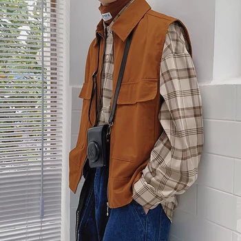 

Ins Personality Trend Work Clothes Joker Sleeveless Easy Vest Jk717p55. Control 78