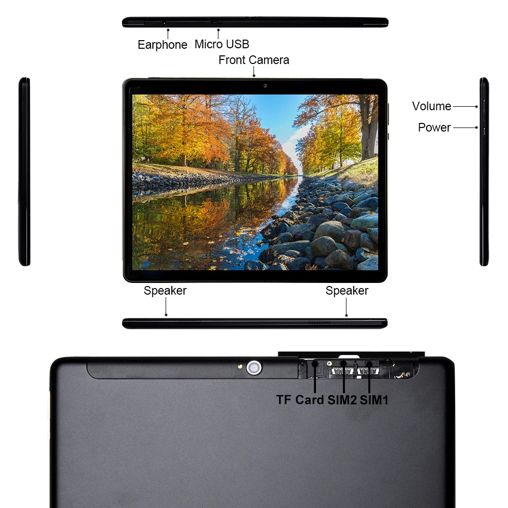 10 дюймов 8 ГБ ОЗУ 128 Гб ПЗУ MT6799 Helio X30 Дека ядро Android 8,0 планшетный ПК 4G Телефонный звонок Wifi 1920x1200 OTG 13 МП+ 5 Мп 10,1 планшеты