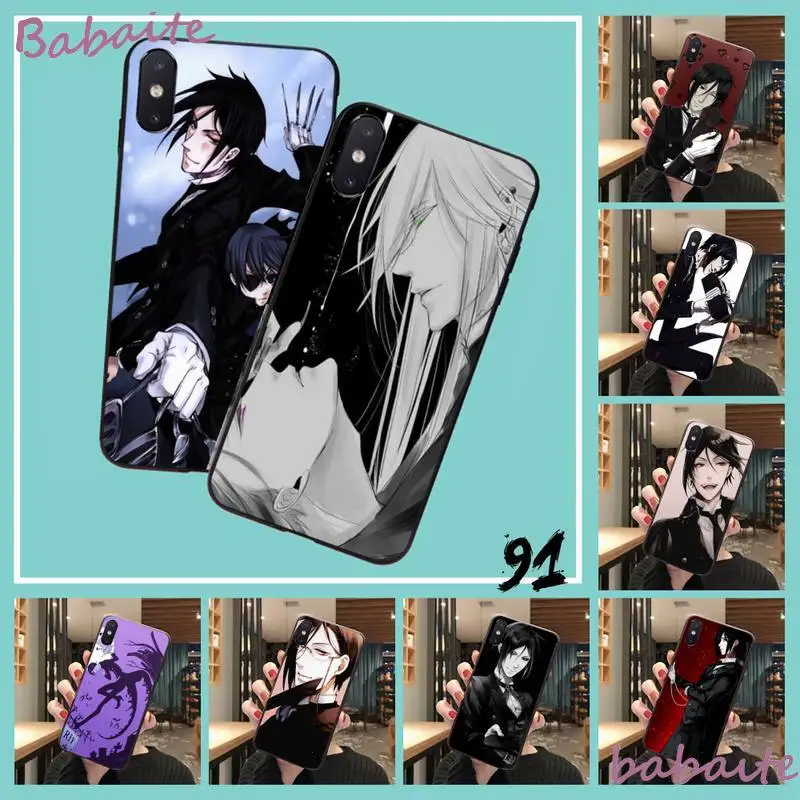 Babaite Japanese Anime Black Butler Kuroshitsuji Phone Case For iPhone 8 7 6 6S Plus 5 5S SE 2020 11 11pro max XR X XS MAX | Мобильные