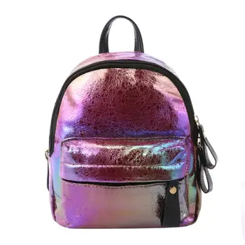 

Fashion Women PU Leather Backpacks Girls Zipper Mini Teen Travel Casual Shoulder School leather backpack for school