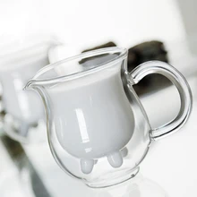 250 мл двухстеновая стеклянная чашка Термостойкое пиво кофе чашки ручной работы здоровый напиток чайные кружки прозрачная Питьевая Посуда DA