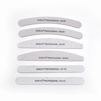 

Wooden 10pcs/lot Nail File 100/180/240 Nail Polish For Manicure Grey Thick Sandpaper Sanding File Emery Board Limas Nail Tools
