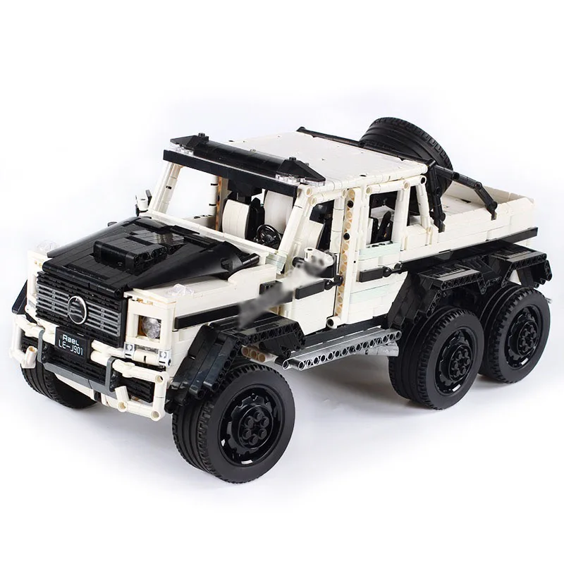 Конструктор lepinblocks technic Series Car MOC 2425 G63 AMG 6X6 LAND CRUISER, набор модельных строительных блоков, кирпичи, Детские машинки, игрушки