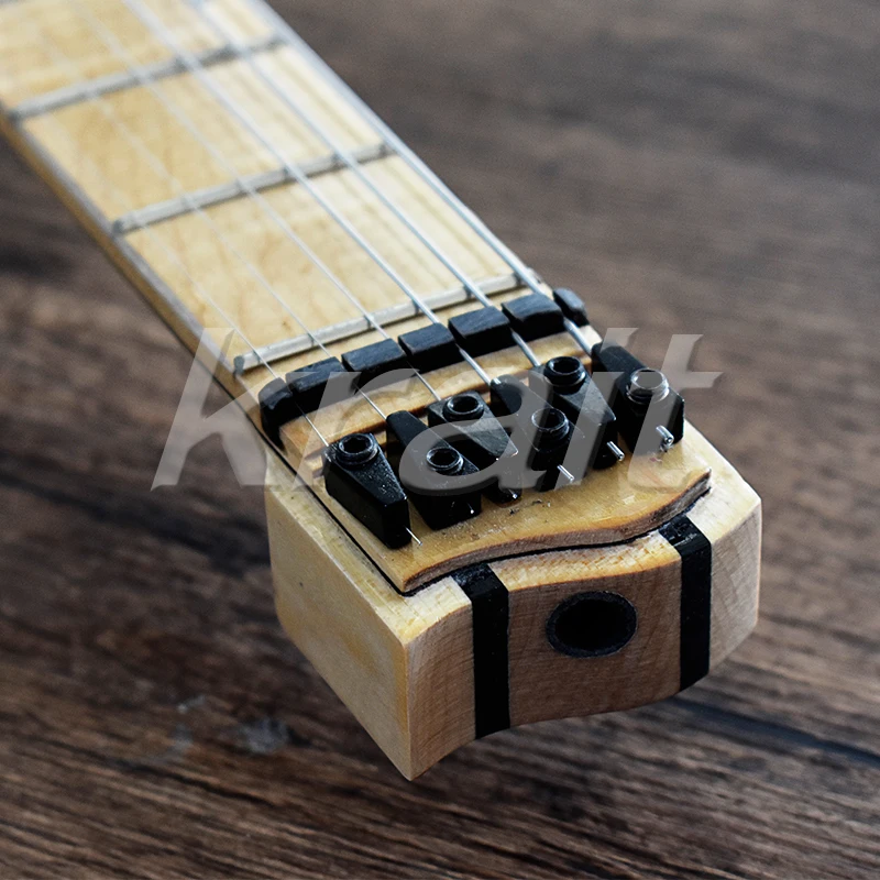 Krait безголовая гитара 6 струн strandberg безголовая электрогитара Ольха тела Пламя клен Топ 5 шт. шеи