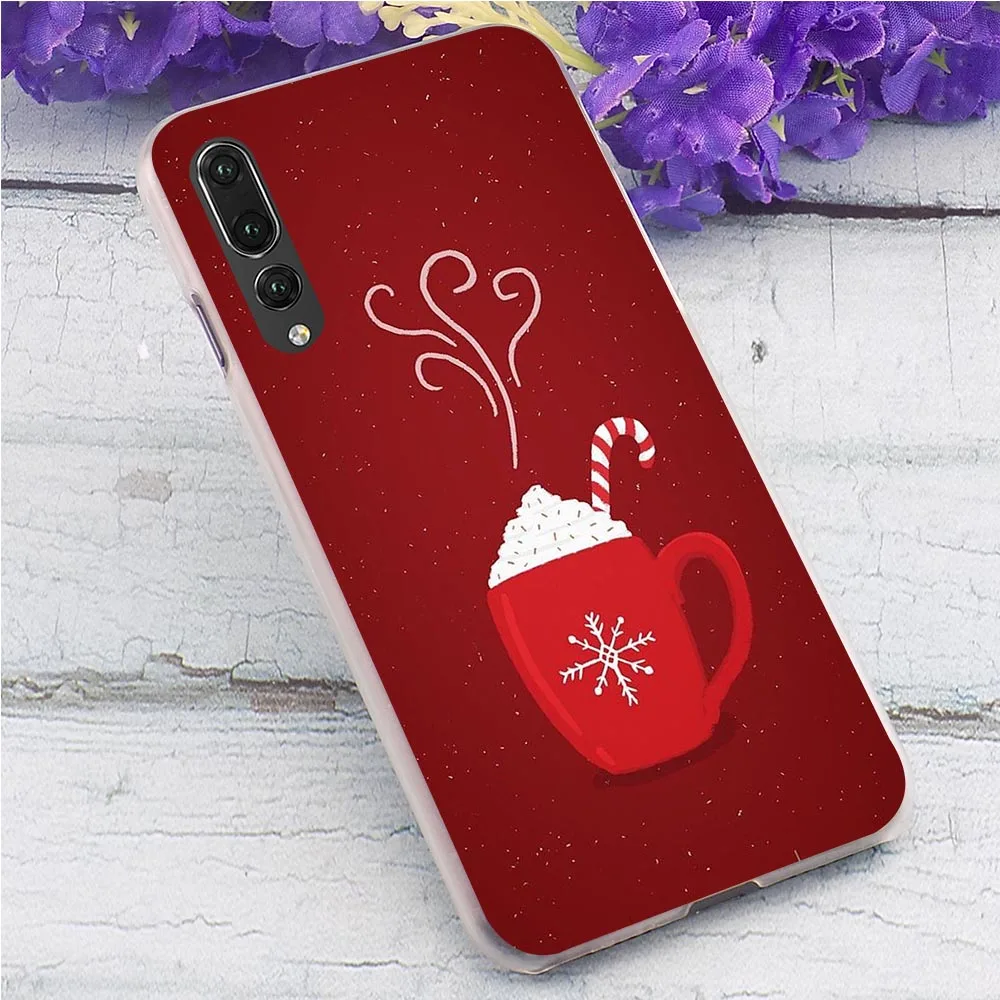 Рождество год жесткий чехол для телефона с рисунком в виде чехол для Huawei Honor 9 Lite чехол 6A 7A Pro 8 10 вид 20 Pro 9X Y6 Y7 Y9 премьер Nova 3 3i 4 5i