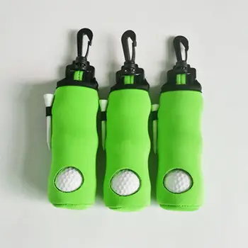 

Golf Utility Pouch Neoprene Golf Balls Holder Tees Accessories Bag Portable Clip