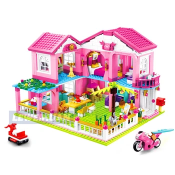 

Friends Series Big Garden Villa Model Building Blocks Bricks Playgame Toys For Children Girls Toy Gifts