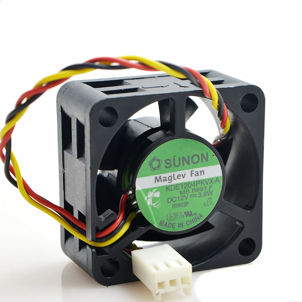 SUNON 4020 40 мм x 20 KDE1204PKVX-A кулер Maglev Вентилятор охлаждения 12V 3 8 W провода 3Pin разъем для
