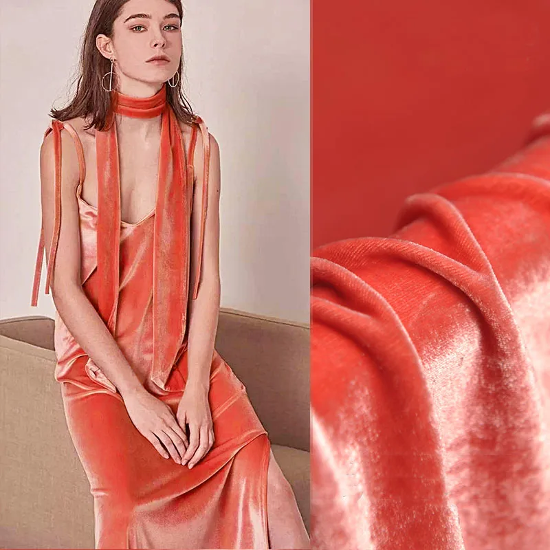 Высококачественная розовая хлопковая шелковая бархатная ткань для платья tissu bazin riche getzner telas пэчворк algodon tecido tela stoffen