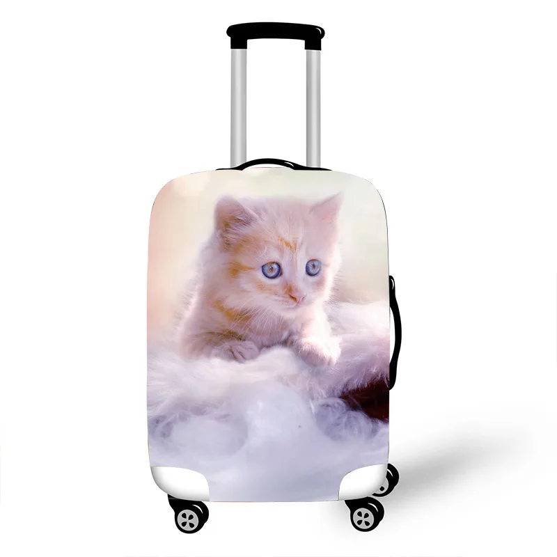 Чехол для багажа Kawaii Cat для 18-30 дюймов, чехол для багажника, эластичный Чехол для багажа, защитный чехол, аксессуары для путешествий на колесиках