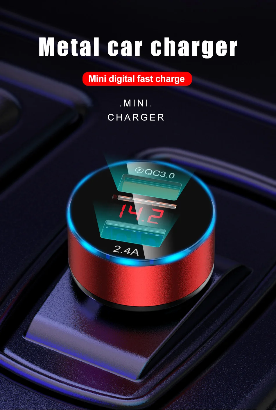 USLION 3A Mini Dual USB Автомобильное зарядное устройство для iPhone 11 XS MAX USB быстрая зарядка для мобильного телефона адаптер для samsung Xiaomi
