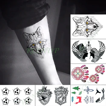 

Waterproof Temporary Tattoo Sticker Fox cross badge Animal Fake Tatto Flash Tatoo Hand Arm tattoos for Kid Girl Men Women