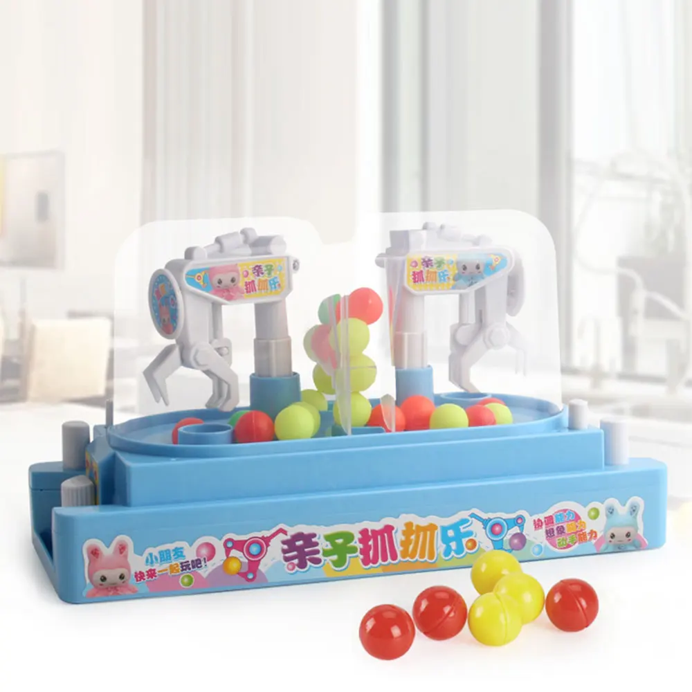 

Kids Arcade Double Battle Candy Collector Doll Grab Machine Desktop Novel Funny Development Interactive Toys Claw Balls Machine