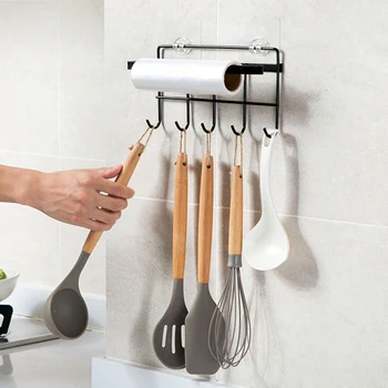 

5 Hooks Wardrobe Towel Paper Racks Kitchen Hanger Organizer Storage Rack Shelf Ties Bag Hanger Hanging Racks