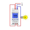 1 Second to 168 Hours Programmable Electronic Time Clock 16A 30A 110V 220V Big LCD Backlight Display Timer with Lock Function 2