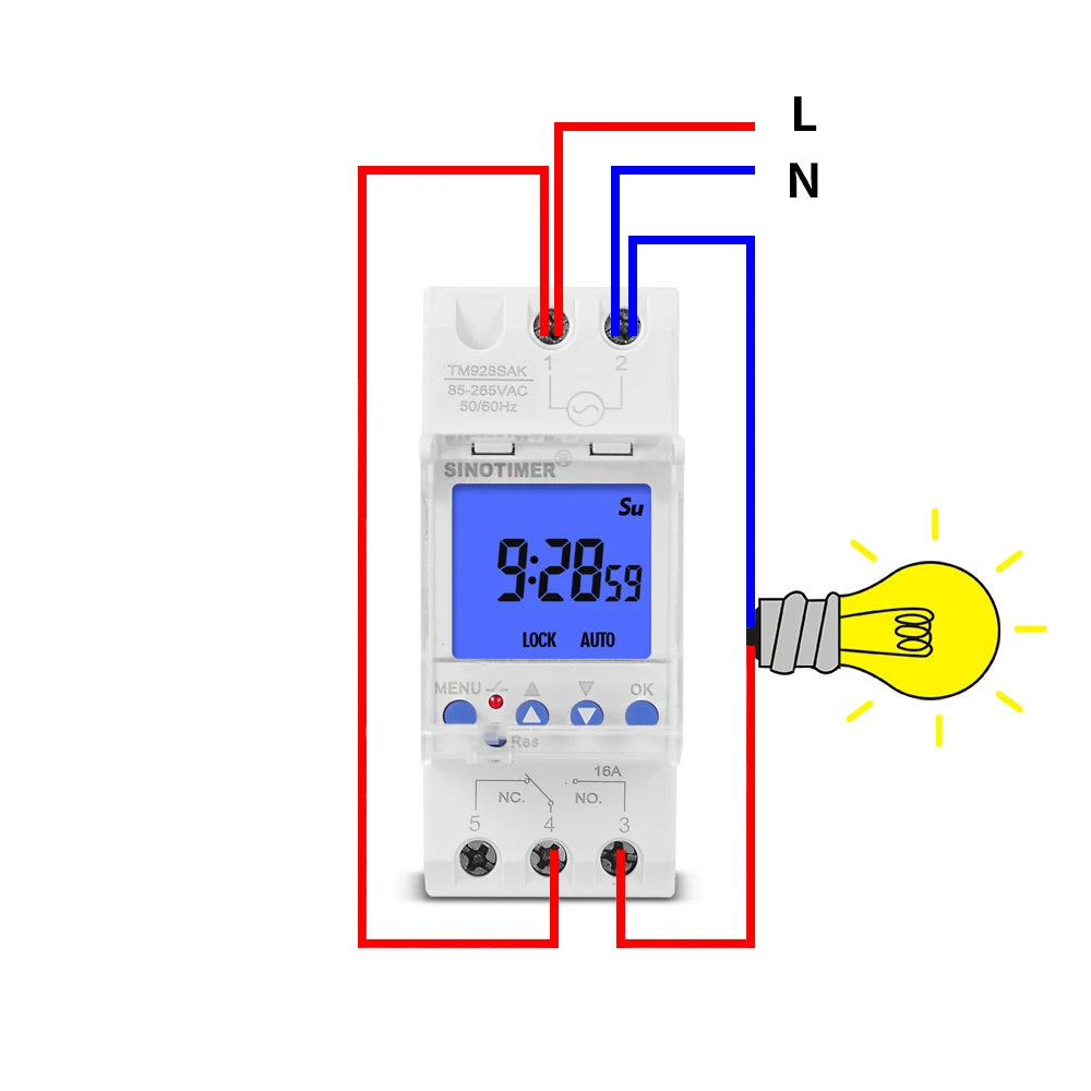 relogio eletronico programavel temporizador display de 01