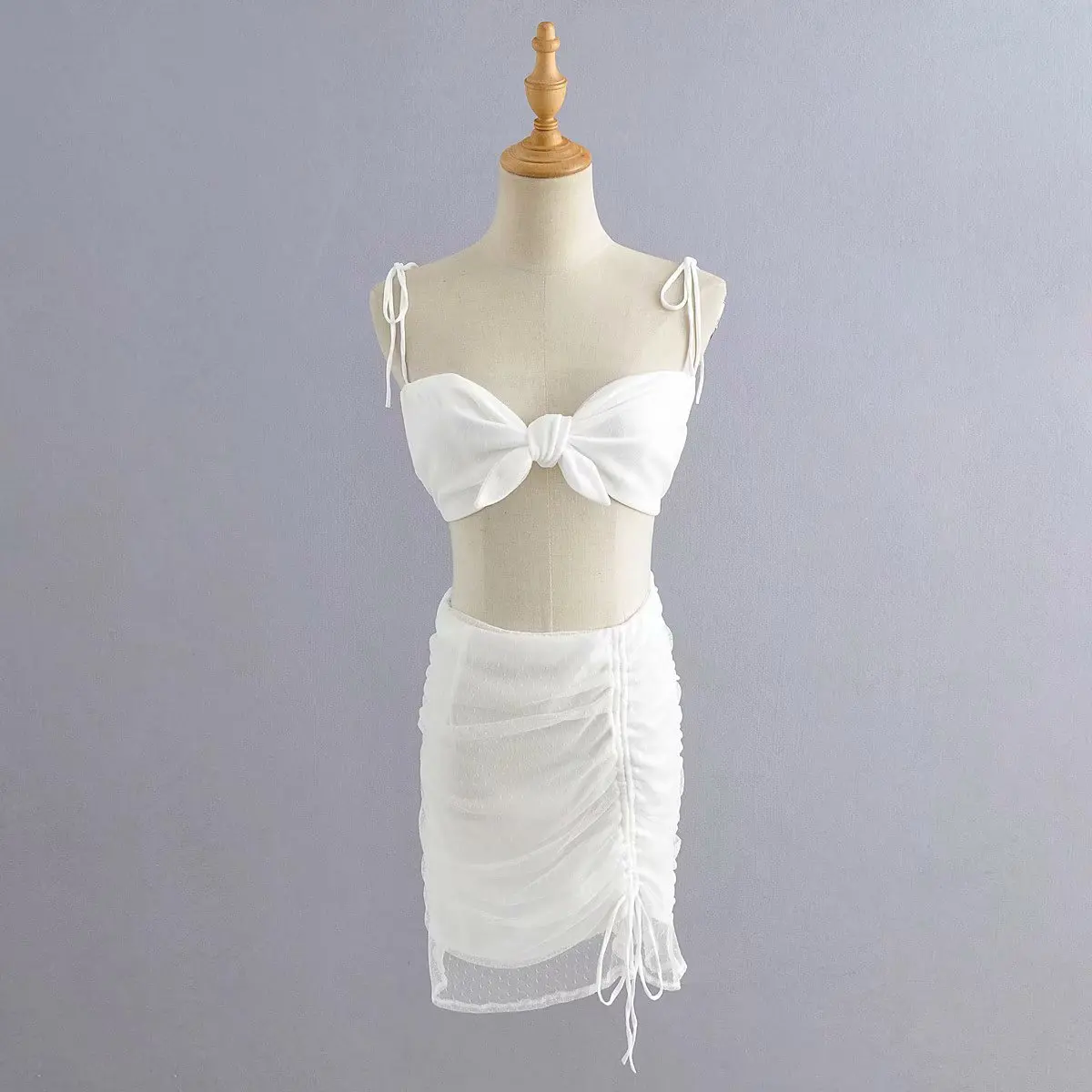 

2020 chun xin Products in Europe And American Style WOMEN'S Dress Knot Slim Fit Small Camisole + Mini Skirt Short Skirt A9ws392