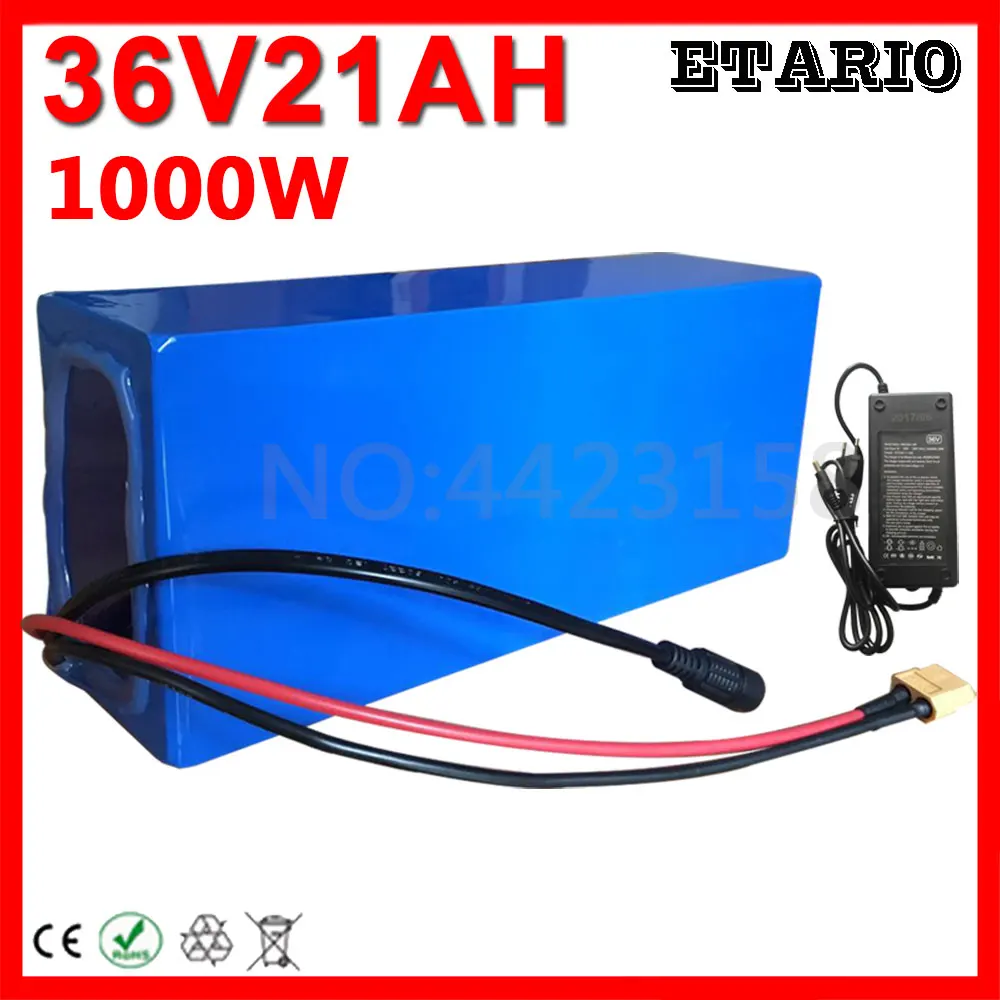 Cheap 1000W 36V Electric Bike Battery 36V 20AH Lithium Battery 36 Volt 20AH Ebike Battery with 30A BMS 42V 2A Charger Free Customs Tax 0